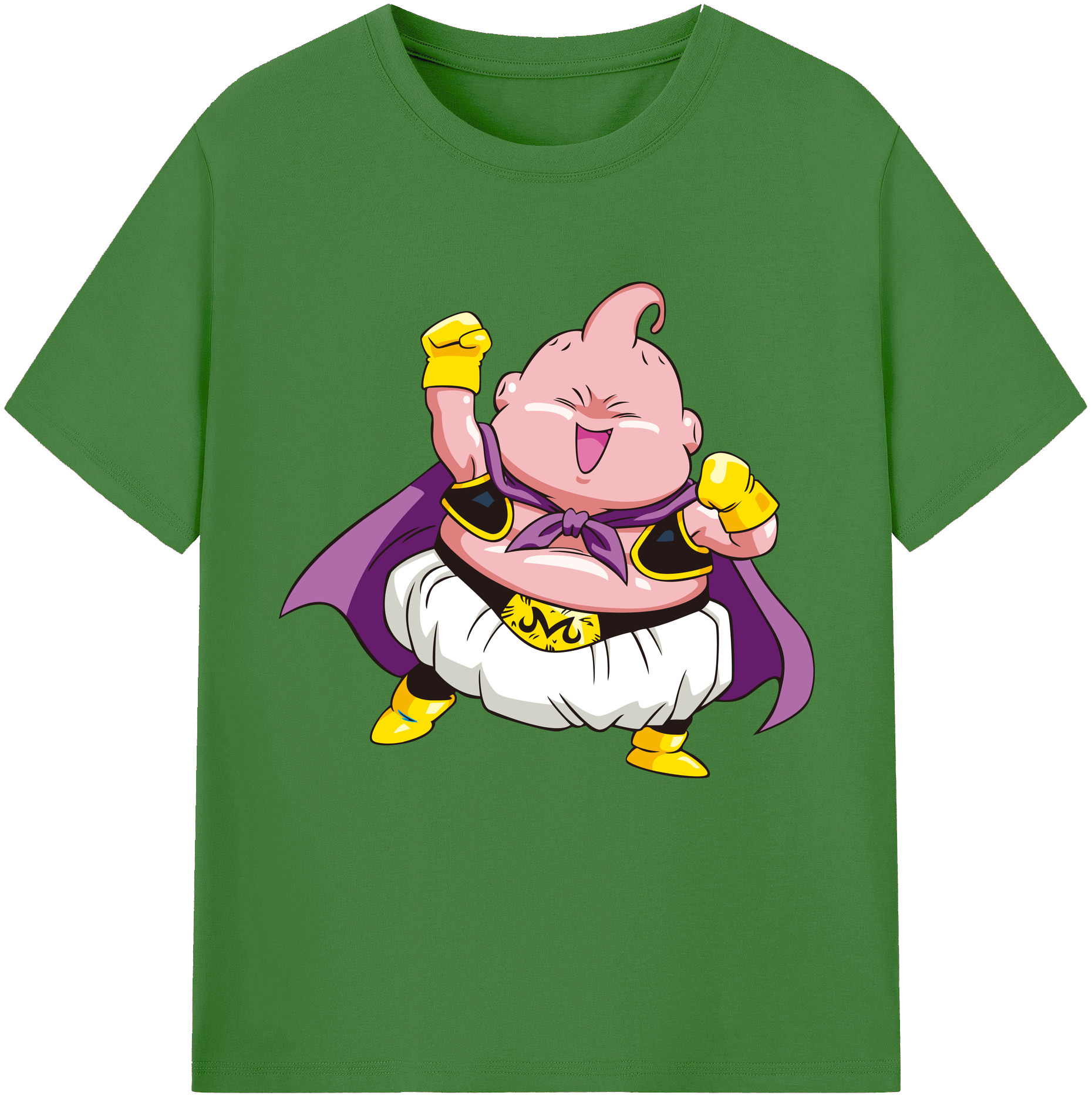 （画像用） ドラゴンボール 魔人ブウ DRAGON BALL Majin Buu レディースカジュアルプリントTシャツ（綿100％）